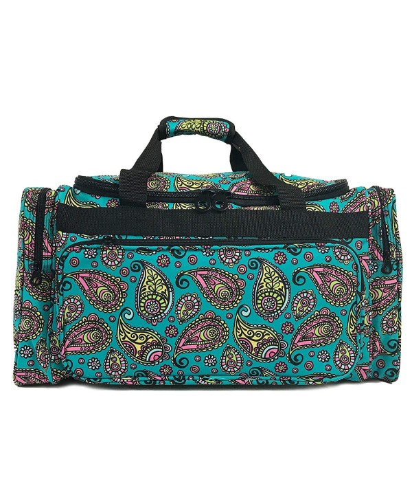 23 in Duffel Bag- Paisley Turquoise-AE9523PL - Paisley Turquoise ...