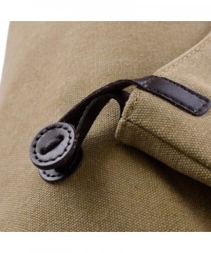 Women's Heavy Duty Durable Cotton Canvas Tote Shoulder Bag - Khaki ...