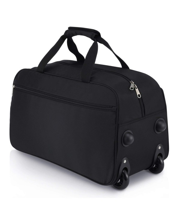 Rolling Duffel Bag- Water Repellent Wheeled Duffel Carry On Luggage ...