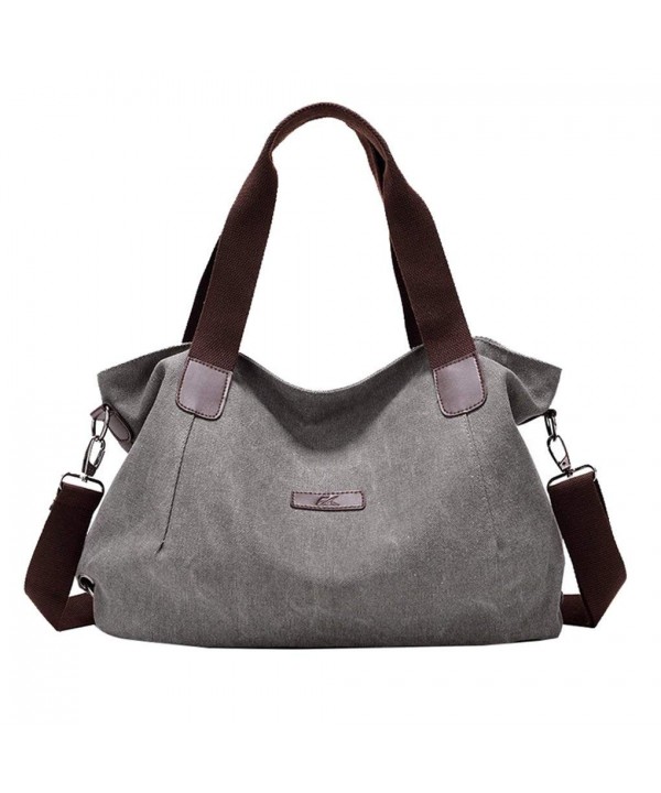 Women's Travel Handle Handbags Casual Shoulder Bag Canvas Hobo Totes ...