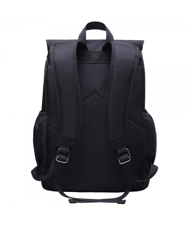 Backpack College Bookbags Resistant Business - Black -2196 - CB12J08KY6T