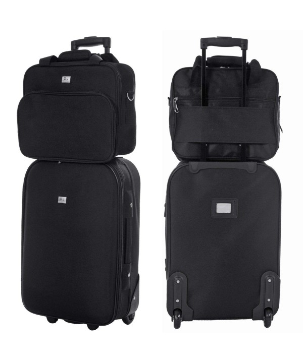 DAVID - JONES INTERNATIONAL.2 Piece Lightweight Carryon Luggage Set for ...