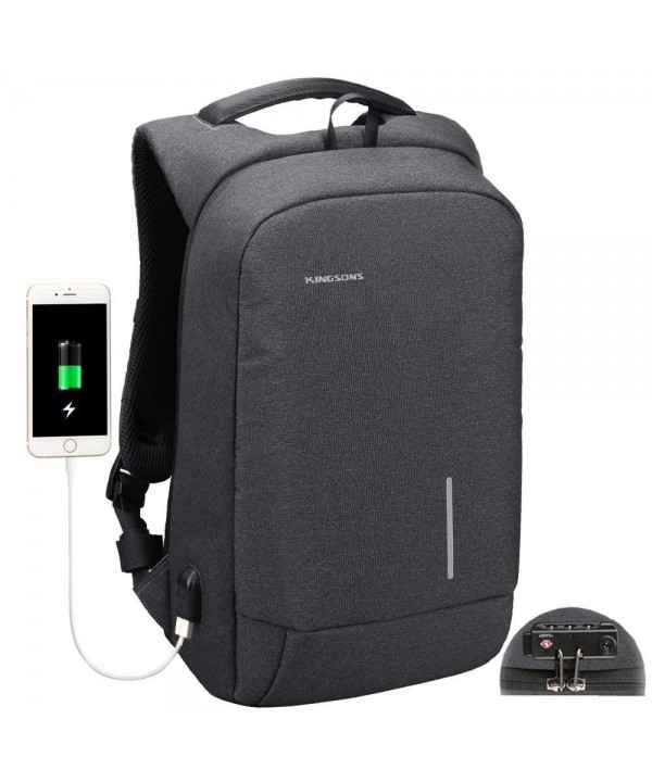 Backpack Anti Theft Resistant 15 6 Inch - 15.6IN dark grey with lock ...