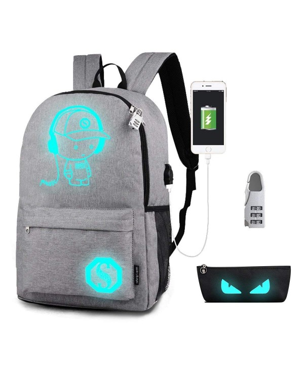 Luminous Backpack Charging Shoulder Rucksack