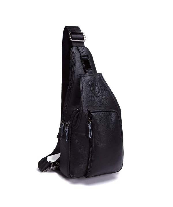 Sling Bag-Chest Bag Men Genuine Leather Casual Travel Crossbody ...