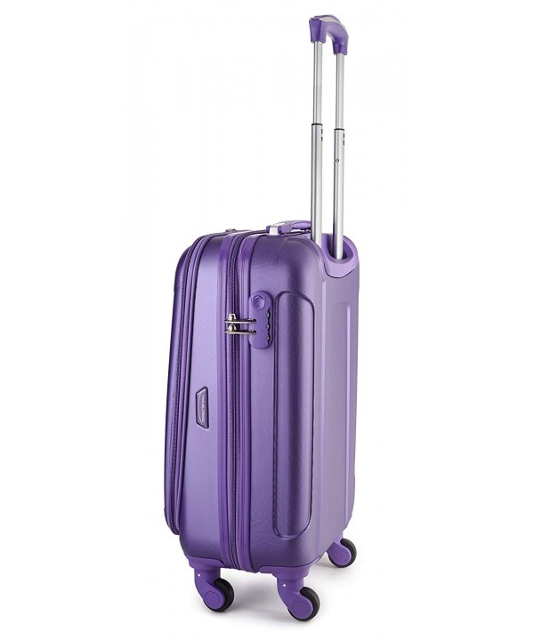 Victoria 20'' Carry On Lightweight Hardshell Spinner Luggage - Purple ...