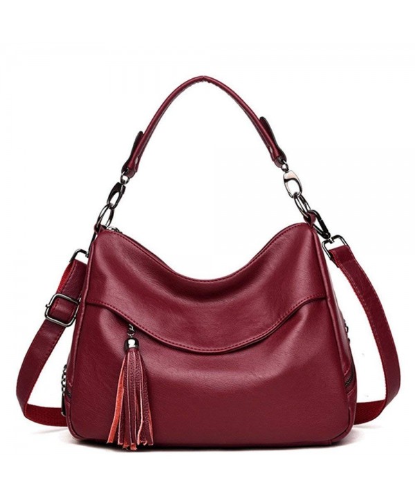 Women's Leather Shoulder Bag Cross Body Bags Top Handle Handbags Purse ...