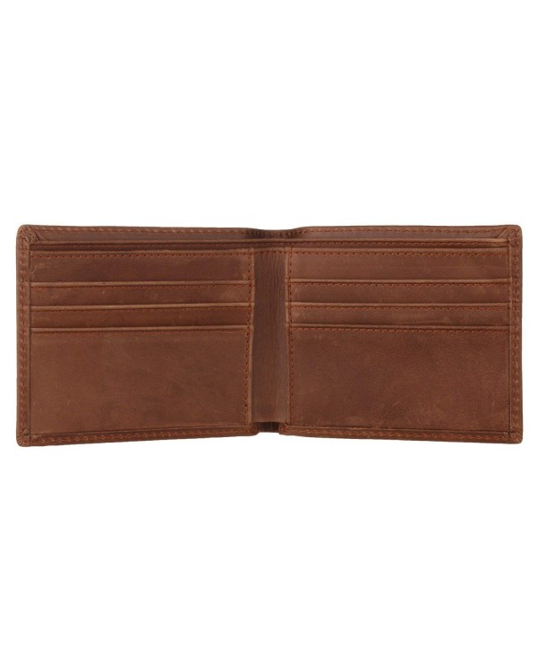Men's Leather RFID Blocking Bifold Wallet Card Protector - Brown ...