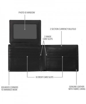 RFID Wallets for Men - Real Leather Bifold Wallets - Thin & Slim RFID ...