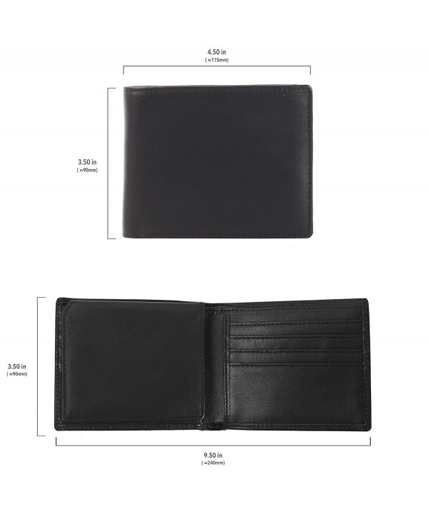 RFID Wallets for Men - Real Leather Bifold Wallets - Thin & Slim RFID ...