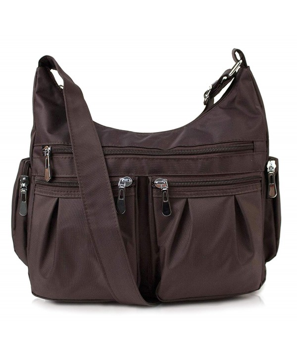 Multi Pocket Shoulder Bag H1407 - Coffee - CP11IJ4PPKB