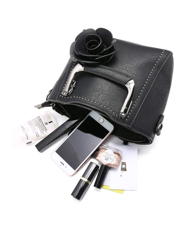 black mini top handle bag