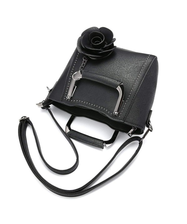 black mini top handle bag