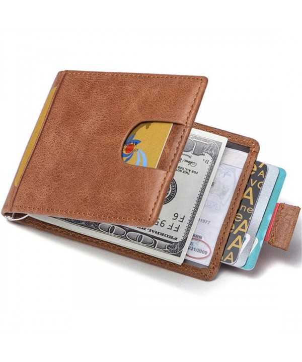 RFID Credit Card Holder Wallet for Men Slim Leather Small Card Case ...