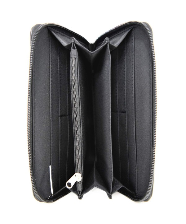 Flower Concealed Handbag Shoulder Wallet - Fuchsia Set - C218I7X8GWS