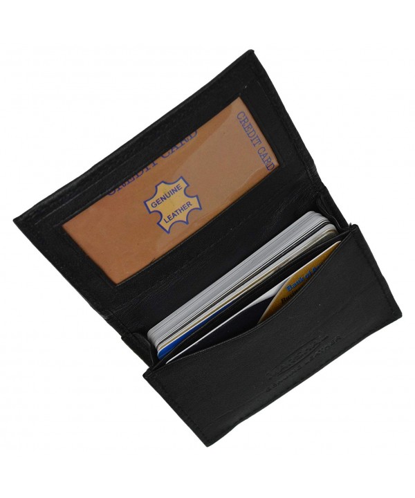 Genuine Leather Expandable Business Wallet