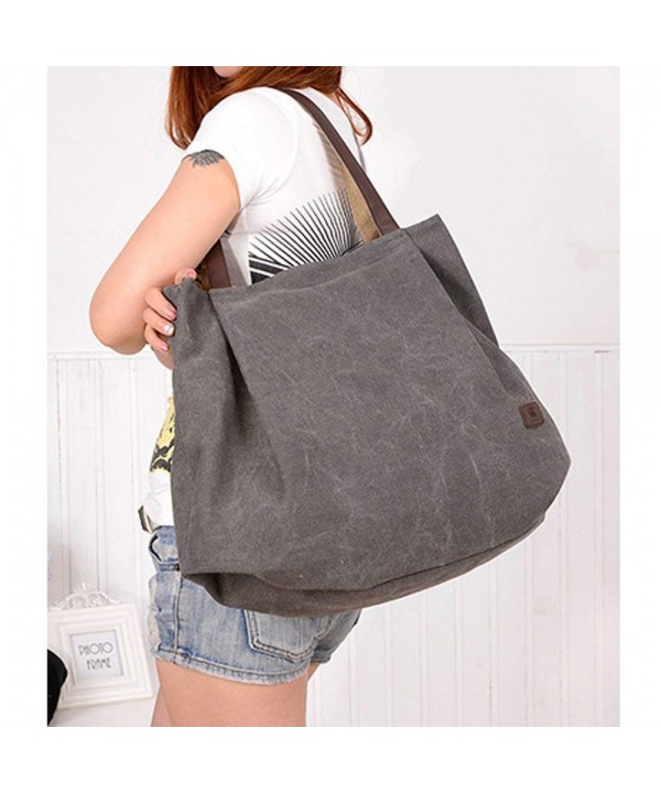 Women's Casual Handbag Big Shoppingbags Bucket Canvas Shoulder Bags ...