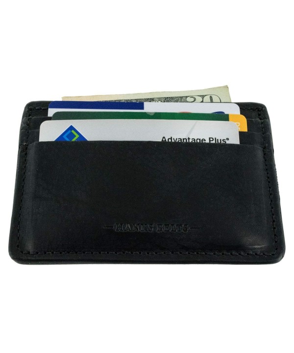 Hanks Leather Front Pocket ID Wallet - Thin- Minimalist ID & Card ...