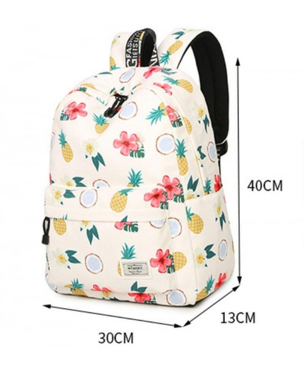 Plant fruit and vegetable leisure waterproof schoolbag laptop backpack ...