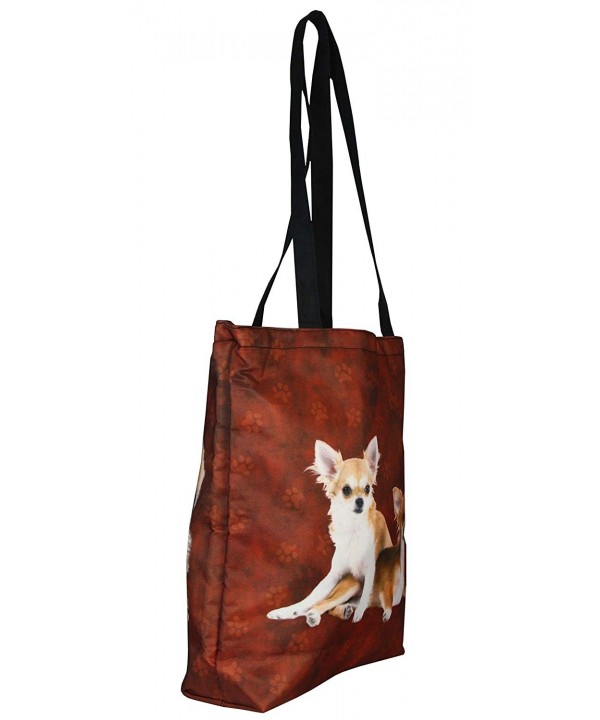 Chihuahua and Spitz Tote Bag - Yellow/Brown - C411H1OUTQZ