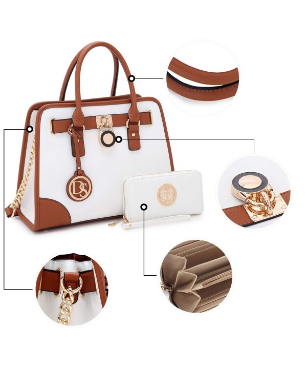 Designer Handbags Shoulder Matching - 02-6892 Simple Color White ...