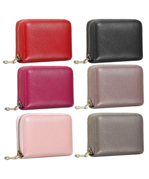 Genuine Leather Card Holder Wallet Small Purse For Women & Men ...