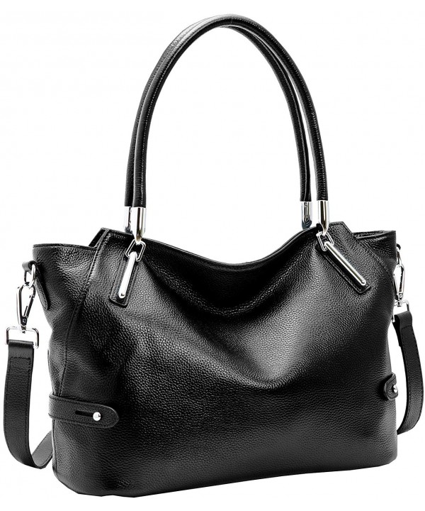 Leather Handbags Shoulder Designer Black KR008