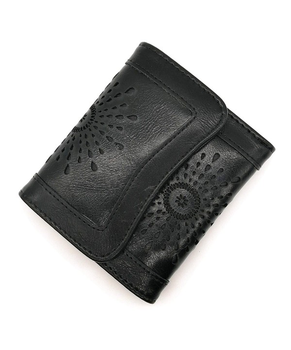 Wallet Female Leather Holder Hollow