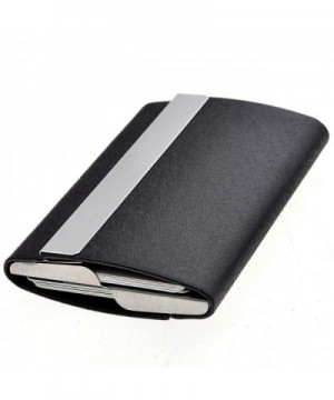 Magnetic Shut Business Card Holder PU Leather Business Card Case - 1 ...