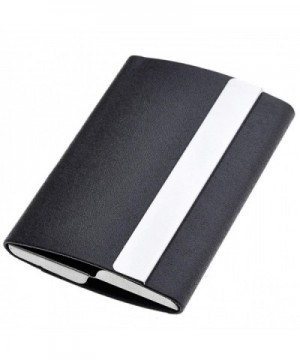 Magnetic Shut Business Card Holder PU Leather Business Card Case - 1 ...