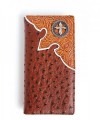 WALLET CROSS OSTRICH WESTERN AEW015 3 BROWN