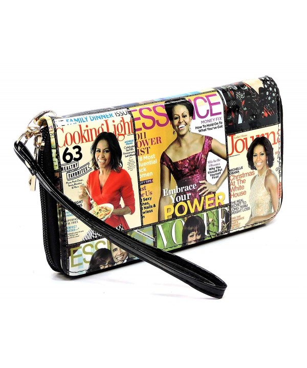 Magazine Cover Collage Mini Dome Satchel FW-PQ058 > Fashion